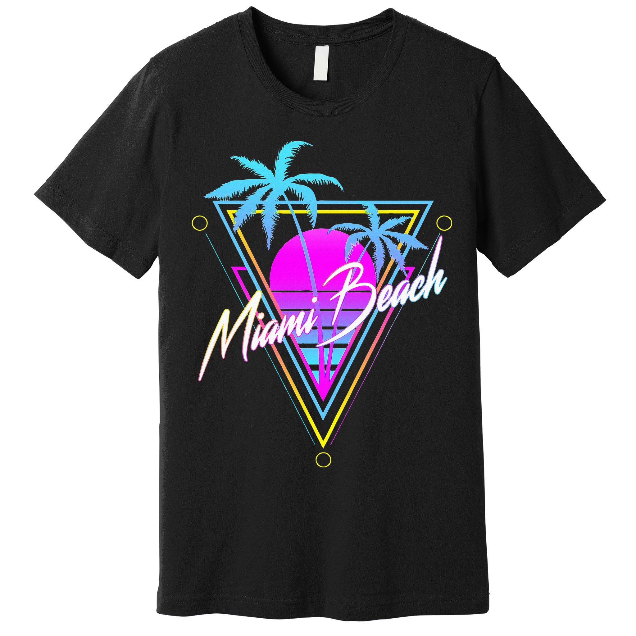 Miami Beach 80s Beach Souvenir Premium T-Shirt