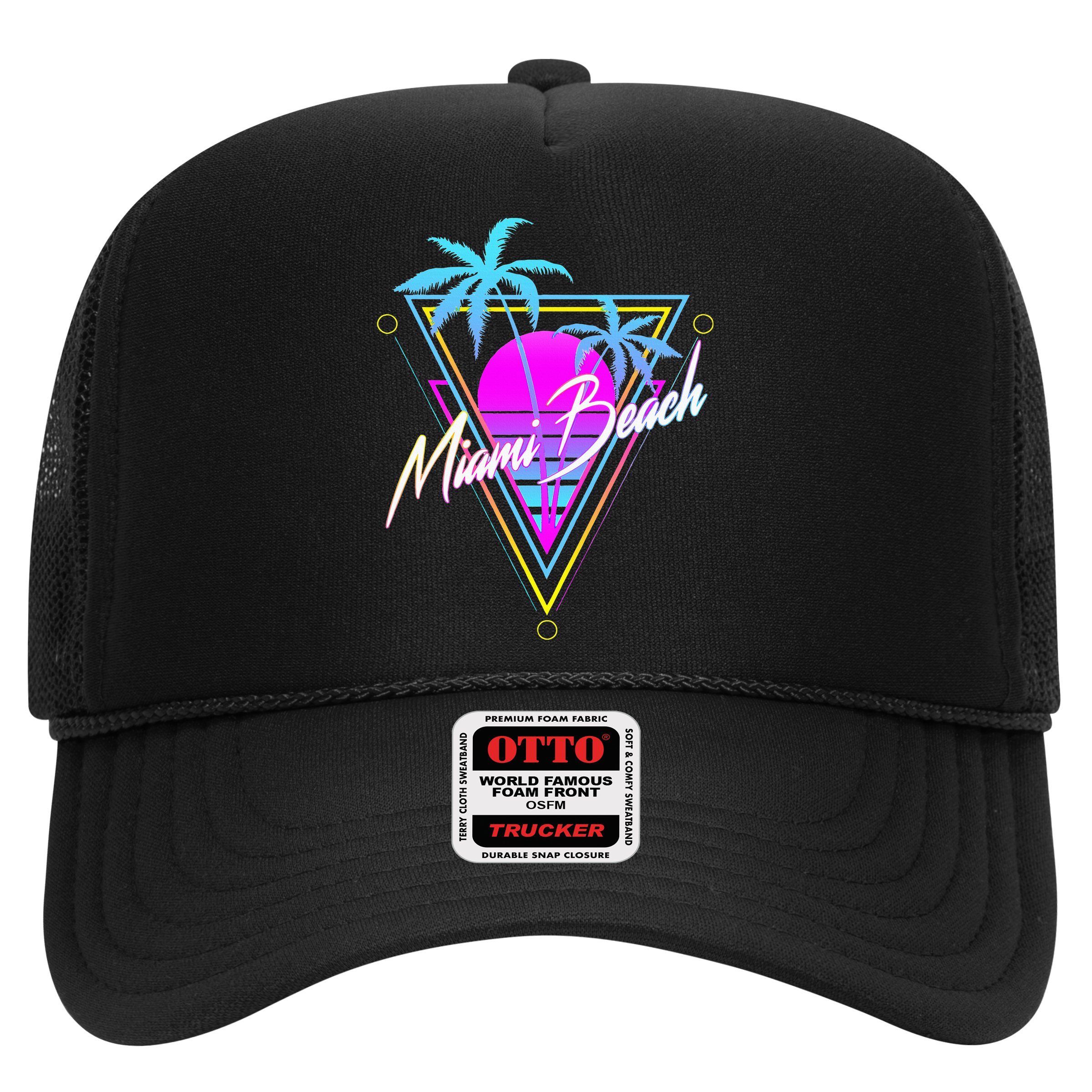Miami Beach 80s Beach Souvenir Hat