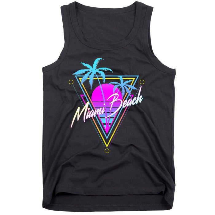 Miami Beach 80s Beach Souvenir Tank Top