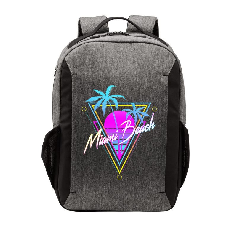 Miami Beach 80s Beach Souvenir Vector Backpack