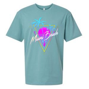 Miami Beach 80s Beach Souvenir Sueded Cloud Jersey T-Shirt