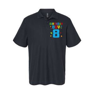 Master Builder 8th Birthday Boy 8 Eight Year Building Bricks Softstyle Adult Sport Polo