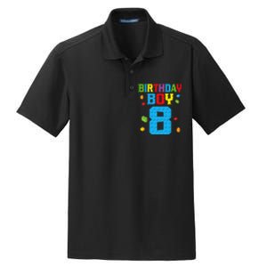 Master Builder 8th Birthday Boy 8 Eight Year Building Bricks Dry Zone Grid Polo