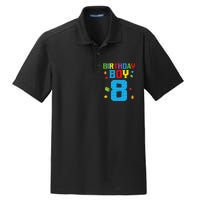 Master Builder 8th Birthday Boy 8 Eight Year Building Bricks Dry Zone Grid Polo