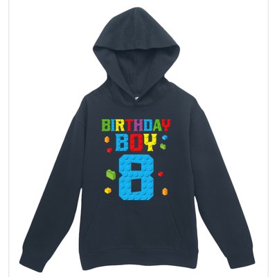 Master Builder 8th Birthday Boy 8 Eight Year Building Bricks Urban Pullover Hoodie