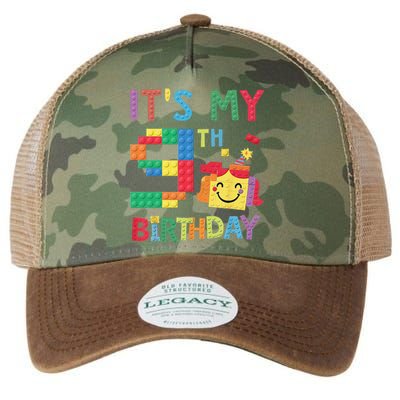 Master Builder 9th ItS My 9th Birthday Brick Blocks Legacy Tie Dye Trucker Hat