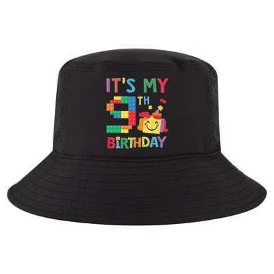 Master Builder 9th ItS My 9th Birthday Brick Blocks Cool Comfort Performance Bucket Hat