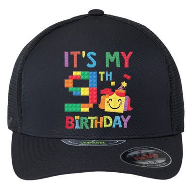 Master Builder 9th ItS My 9th Birthday Brick Blocks Flexfit Unipanel Trucker Cap