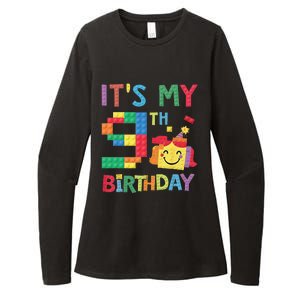 Master Builder 9th ItS My 9th Birthday Brick Blocks Womens CVC Long Sleeve Shirt