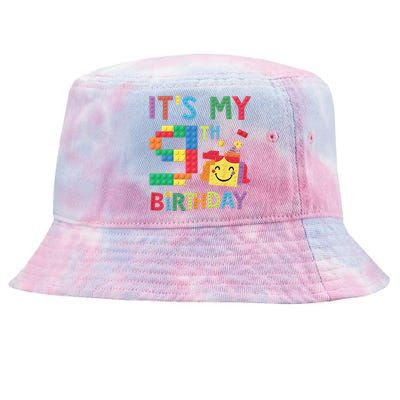 Master Builder 9th ItS My 9th Birthday Brick Blocks Tie-Dyed Bucket Hat