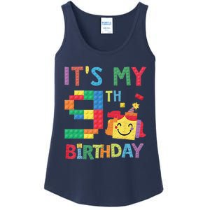 Master Builder 9th ItS My 9th Birthday Brick Blocks Ladies Essential Tank