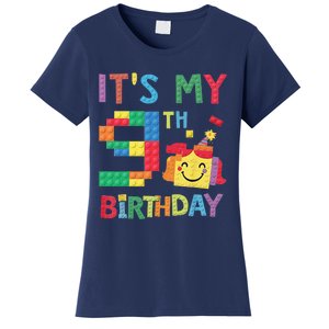 Master Builder 9th ItS My 9th Birthday Brick Blocks Women's T-Shirt