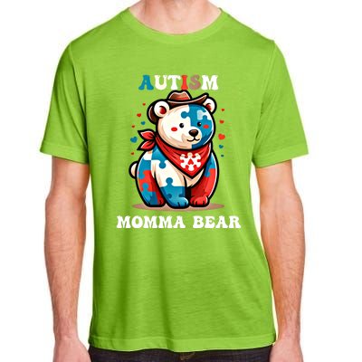 Mama Bear Autism Awareness Mom Autistic Gift Adult ChromaSoft Performance T-Shirt