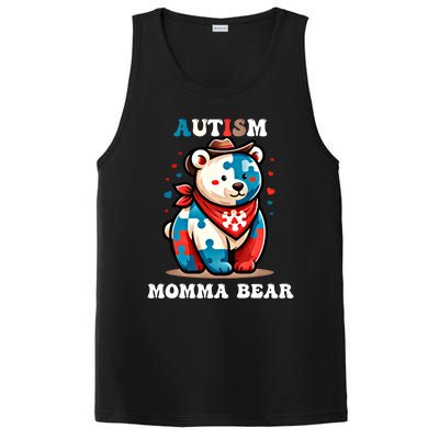 Mama Bear Autism Awareness Mom Autistic Gift PosiCharge Competitor Tank