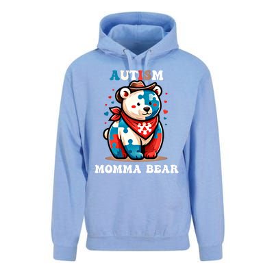 Mama Bear Autism Awareness Mom Autistic Gift Unisex Surf Hoodie