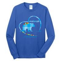 Mama Bear Autism Awareness Mom Mother Funny Gift S Gift Tall Long Sleeve T-Shirt