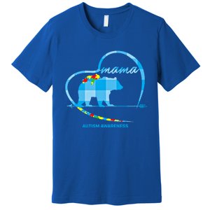 Mama Bear Autism Awareness Mom Mother Funny Gift S Gift Premium T-Shirt