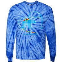 Mama Bear Autism Awareness Mom Mother Funny Gift S Gift Tie-Dye Long Sleeve Shirt