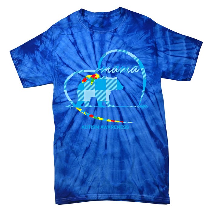 Mama Bear Autism Awareness Mom Mother Funny Gift S Gift Tie-Dye T-Shirt