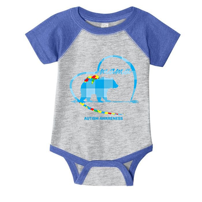 Mama Bear Autism Awareness Mom Mother Funny Gift S Gift Infant Baby Jersey Bodysuit