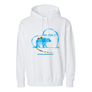 Mama Bear Autism Awareness Mom Mother Funny Gift S Gift Garment-Dyed Fleece Hoodie