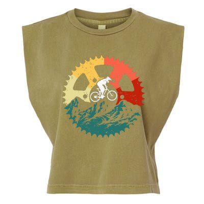 Mountain Biking Art For Mountain Biker Garment-Dyed Women's Muscle Tee