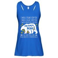 Mama Bear Autism I Will Speak Fight Advocate For You Gift Ladies Essential Flowy Tank