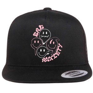 Megantheestallion Bad Anxiety Black Flat Bill Trucker Hat