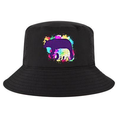 Mama Bear Autism Theme Decor Funny Gift Cool Comfort Performance Bucket Hat