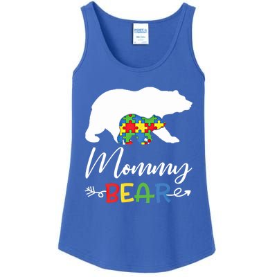 Mommy Bear Autism Awareness Great Gift Mama Gift Ladies Essential Tank