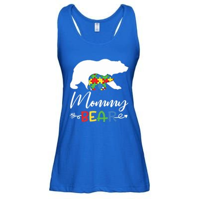 Mommy Bear Autism Awareness Great Gift Mama Gift Ladies Essential Flowy Tank