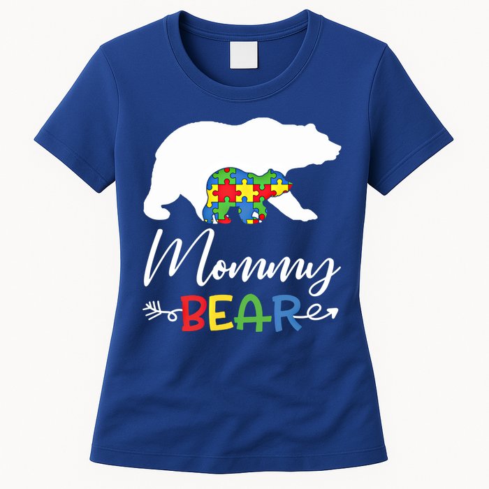 Mommy Bear Autism Awareness Great Gift Mama Gift Women's T-Shirt