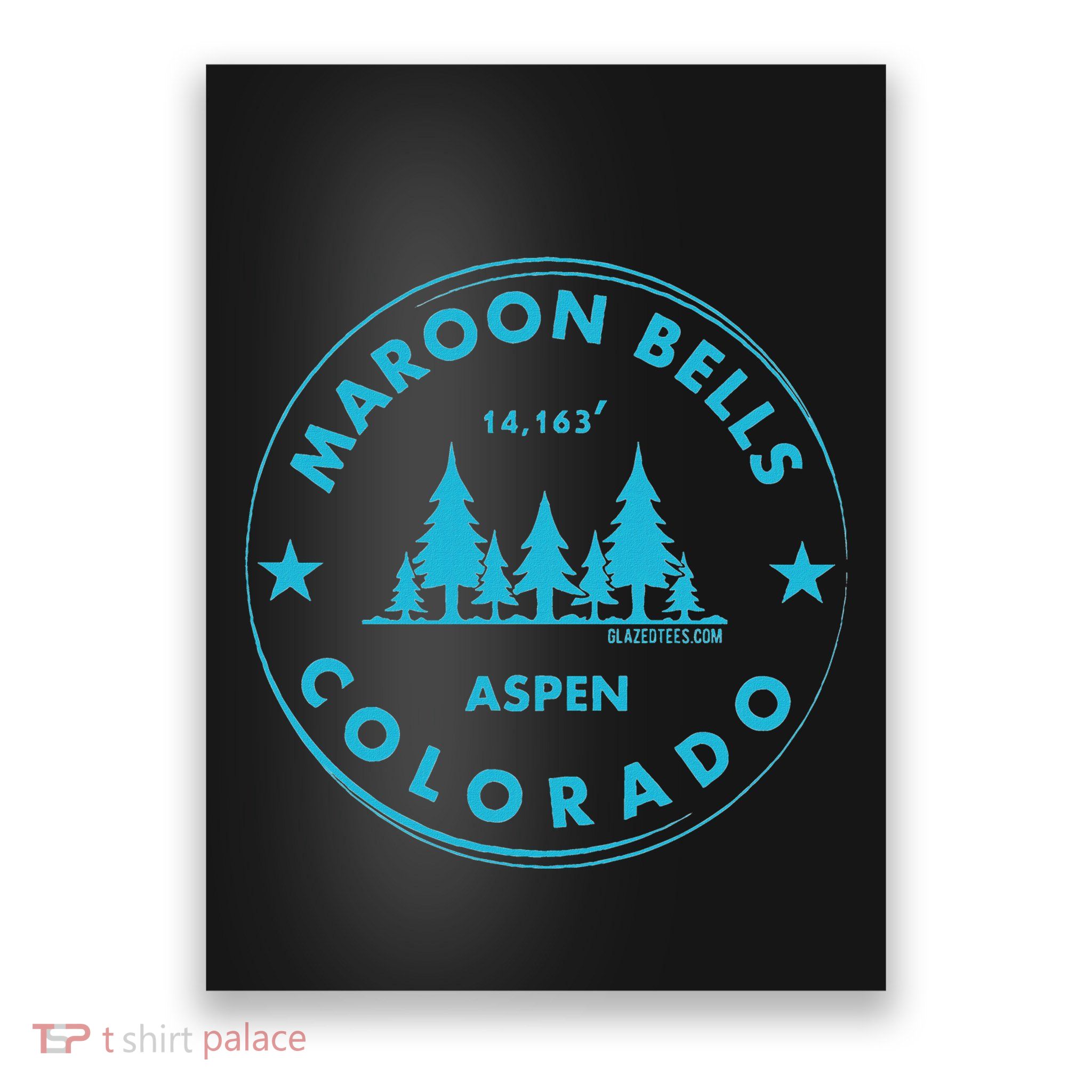 Maroon Bells Aspen Colorado Bluebird Forest Mountain Poster