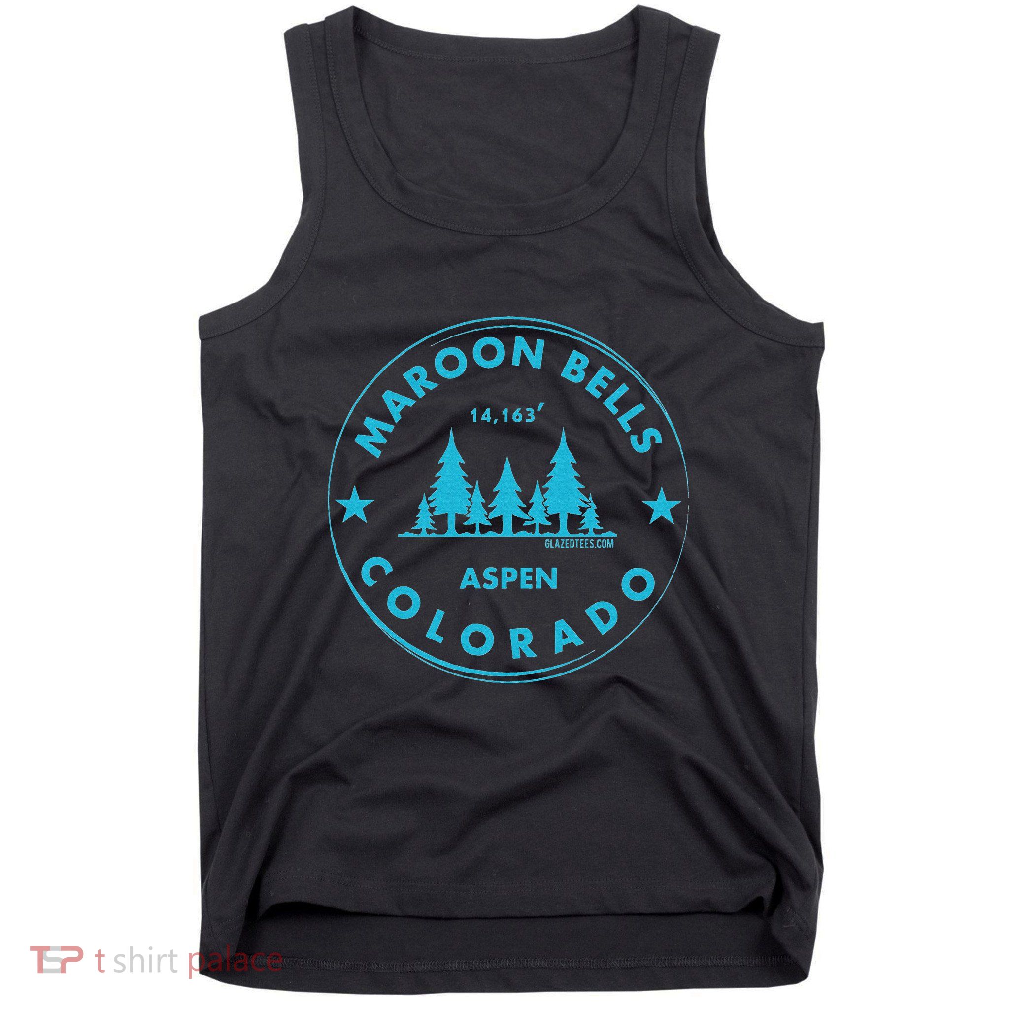Maroon Bells Aspen Colorado Bluebird Forest Mountain Tank Top