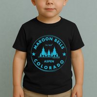 Maroon Bells Aspen Colorado Bluebird Forest Mountain Toddler T-Shirt