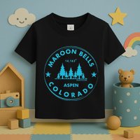 Maroon Bells Aspen Colorado Bluebird Forest Mountain Toddler T-Shirt