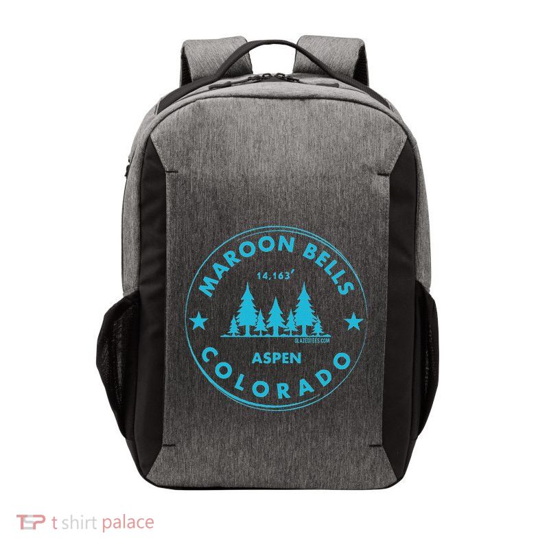 Maroon Bells Aspen Colorado Bluebird Forest Mountain Vector Backpack