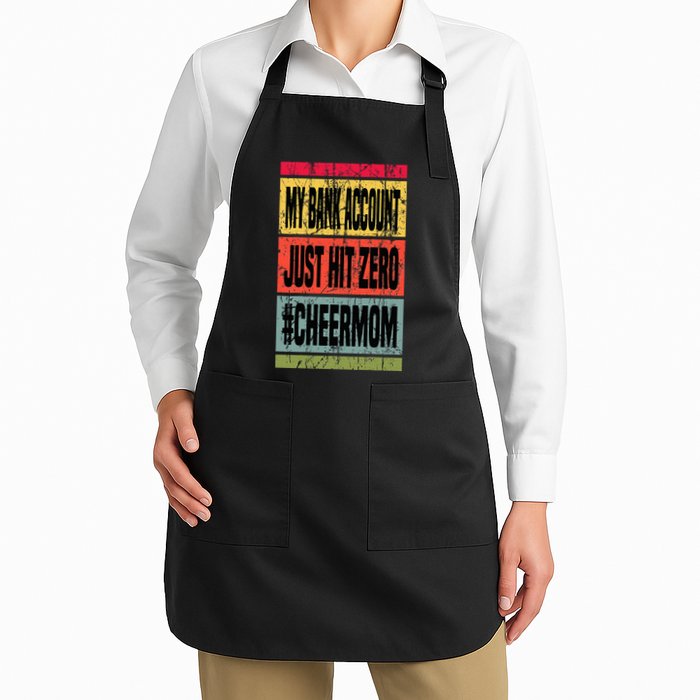 My Bank Account Just Hit Zero Cheer Mom MotherS Day Broke Apron