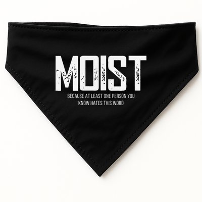 Moist Because At Least One Person You Know Hates This Word USA-Made Doggie Bandana
