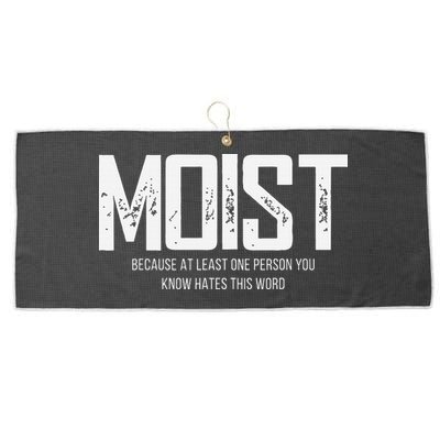 Moist Because At Least One Person You Know Hates This Word Large Microfiber Waffle Golf Towel
