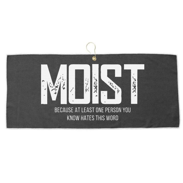Moist Because At Least One Person You Know Hates This Word Large Microfiber Waffle Golf Towel