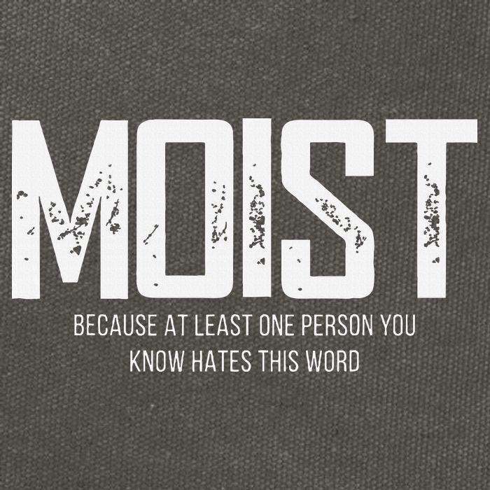 Moist Because At Least One Person You Know Hates This Word Cotton Canvas Backpack