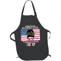 Messy Buns And Loaded Guns Raising Wolves Not Sheep Apron