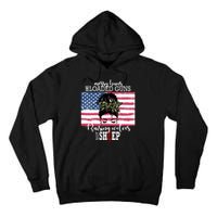 Messy Buns And Loaded Guns Raising Wolves Not Sheep Tall Hoodie