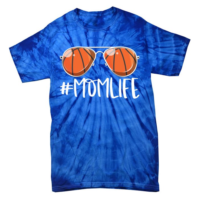 Momlife Basketball Aviators Mother's Day Bball Mom Life Great Gift Tie-Dye T-Shirt