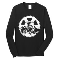 Mountain Biking Art For Women Mtb Mountain Biker Long Sleeve Shirt