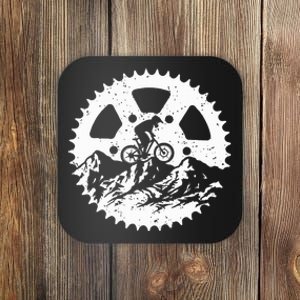 Mountain Biking Art For Women Mtb Mountain Biker Coaster