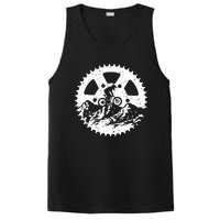 Mountain Biking Art For Women Mtb Mountain Biker PosiCharge Competitor Tank