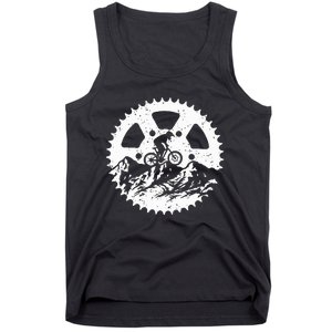 Mountain Biking Art For Women Mtb Mountain Biker Tank Top