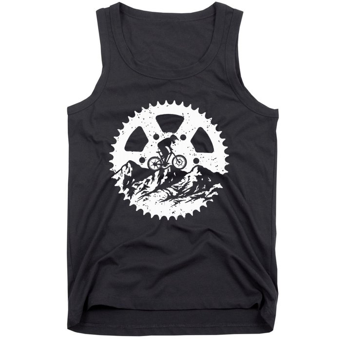 Mountain Biking Art For Women Mtb Mountain Biker Tank Top